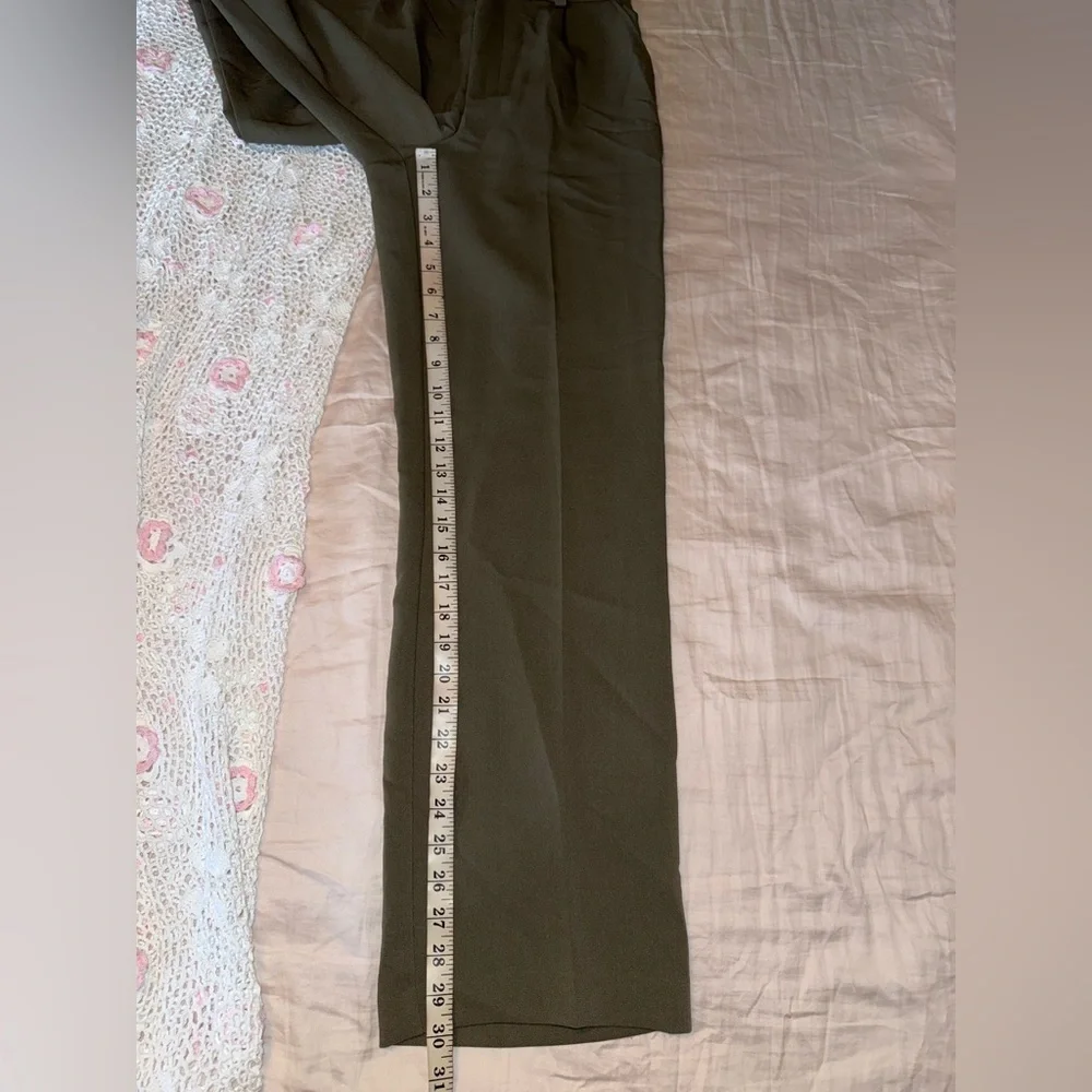 Bardot Maison Straight Leg Green Trousers NWT Size 4